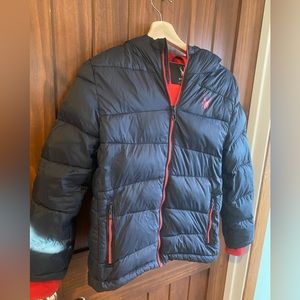 Spyder boys black puffer jacket - size 10/12